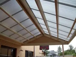Gable Polycarbonate Roof Patio